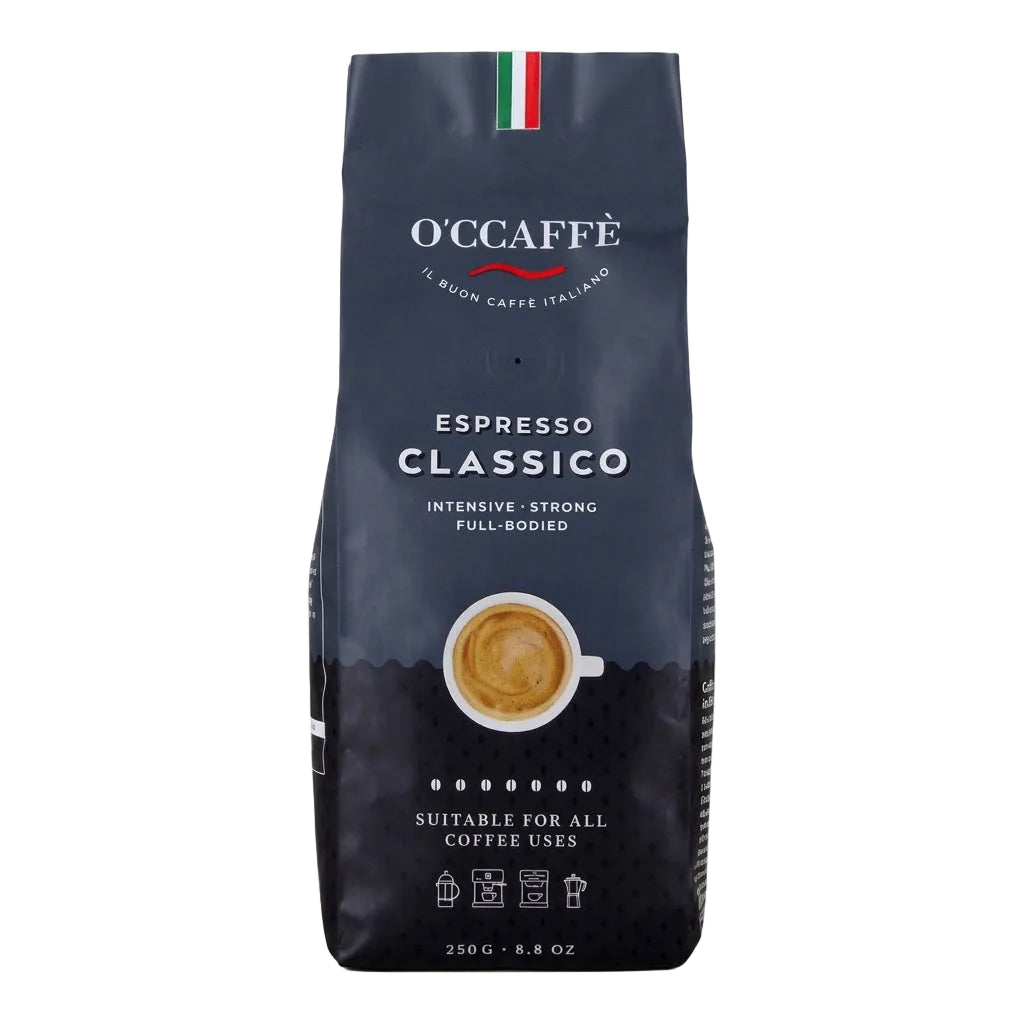 O'CCAFFÈ Espresso Classico - 250g - ganze Bohnen & Gemahlen
