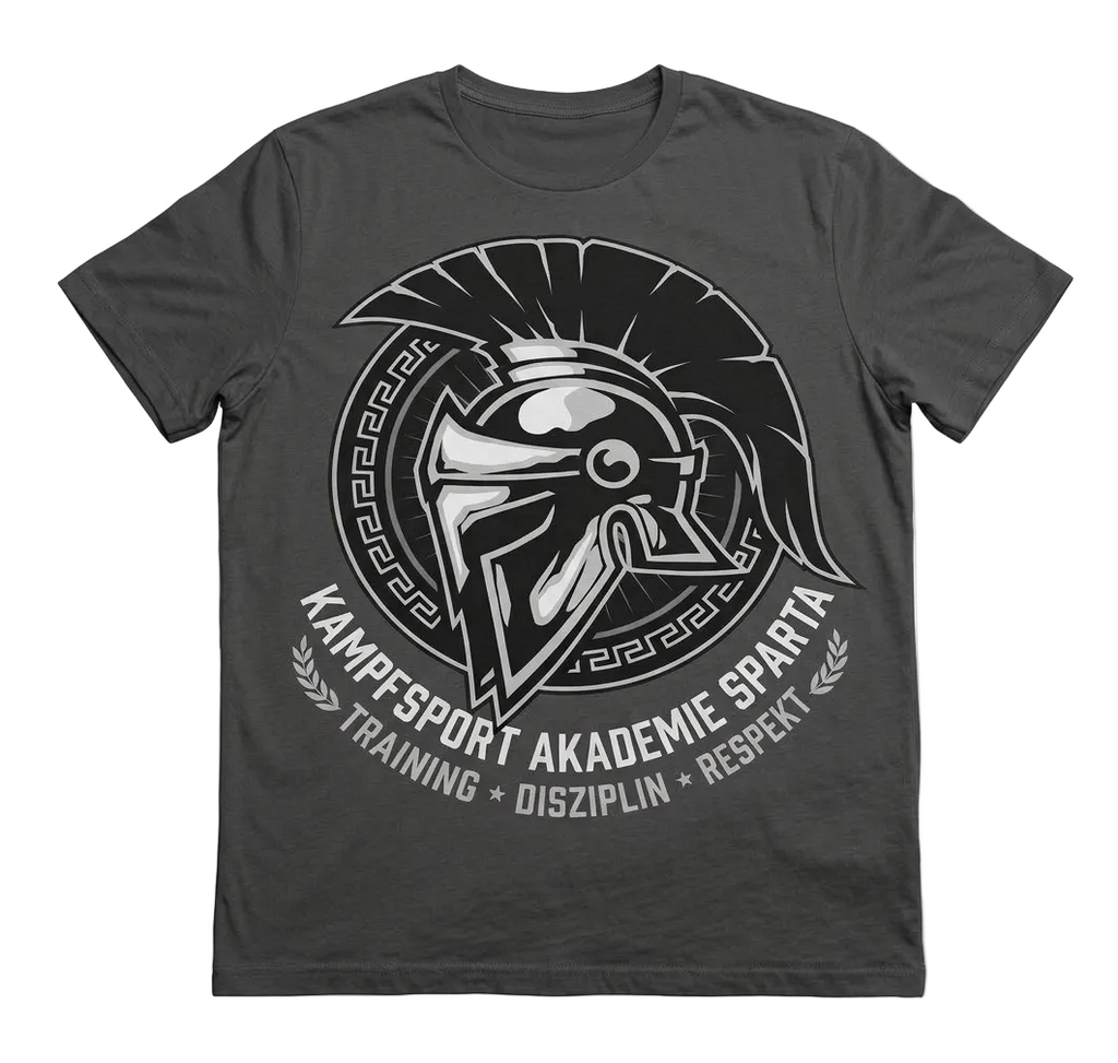 Gladiator Fight Academy T-Shirt mit GFA-Wappen - grau
