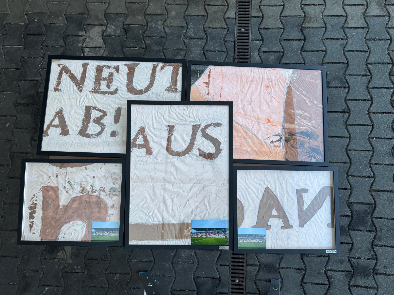 60 Jahre Energie Cottbus Choreografie im Bilderrahmen 50 x 40 cm