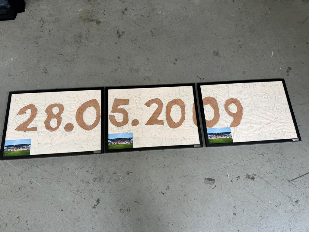 60 Jahre Energie Cottbus Choreografie im Bilderrahmen 50 x 40 cm