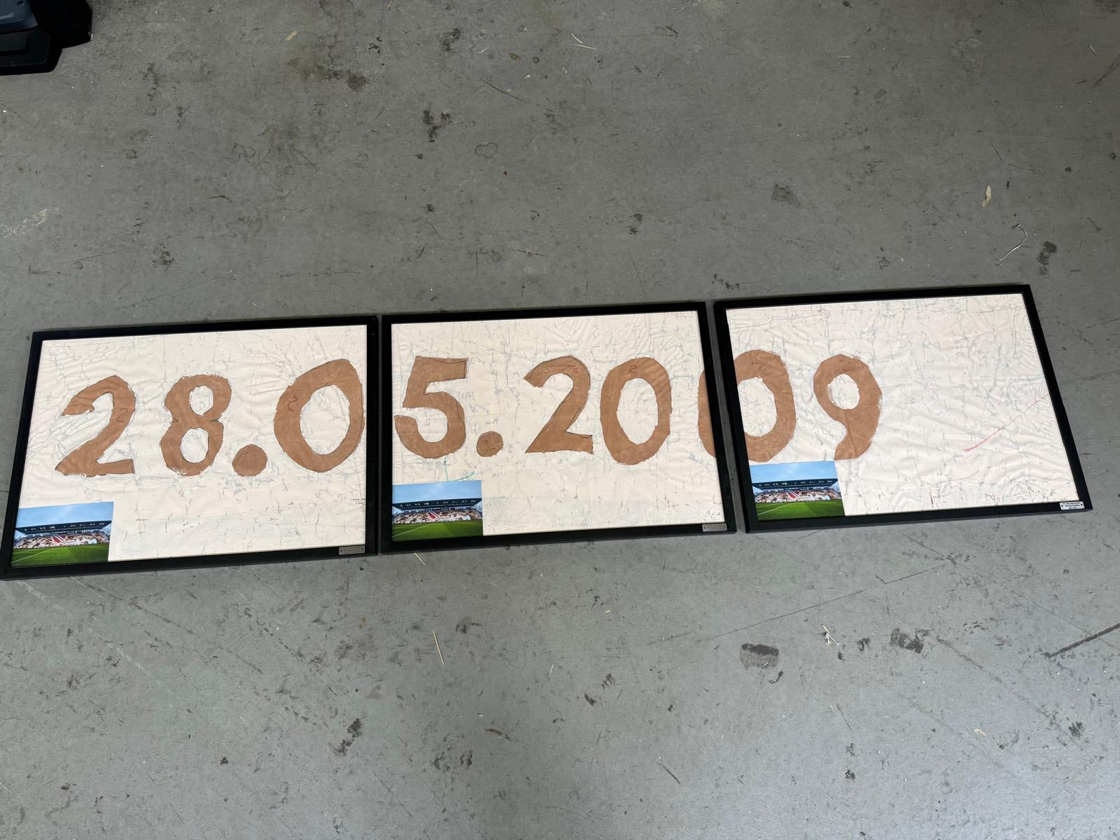 60 Jahre Energie Cottbus Choreografie im Bilderrahmen 50 x 40 cm
