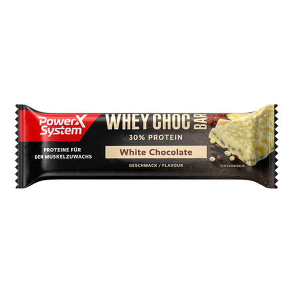 Power System Whey Choc Bar White Chocolate 30% Eiweiß Riegel - 16 x 50g