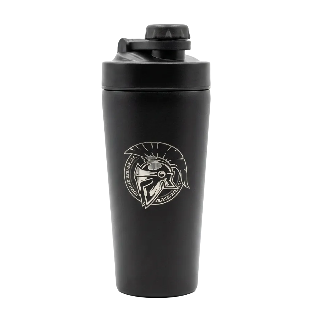 Gladiator Fight Academy Shaker & Trinkflasche mit Thermofunktion - doppelwandiger Edelstahl mit Gravur - 600 ml