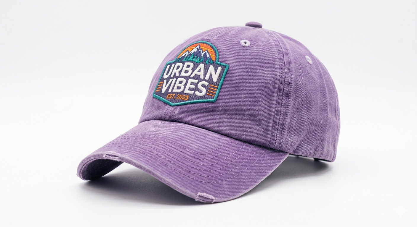 Bsp.: Urban Vibes Basecap - Washed Purple - One Size